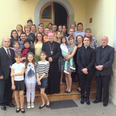 12 octombrie: Roma: ÎPS Ioan Robu în vizită la comunitatea romano-catolică română. Casilina