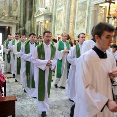 12 octombrie: Roma: ÎPS Ioan Robu în vizită la comunitatea romano-catolică română. San Vitale. Foto Ştefan Stasisin