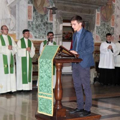 12 octombrie: Roma: ÎPS Ioan Robu în vizită la comunitatea romano-catolică română. San Vitale. Foto Ştefan Stasisin