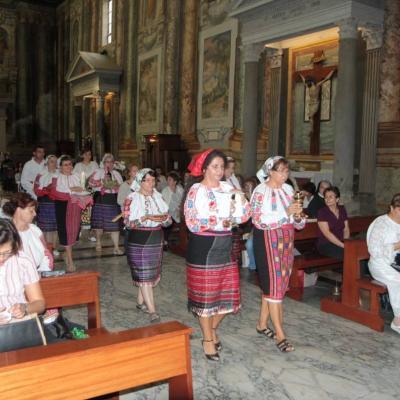 12 octombrie: Roma: ÎPS Ioan Robu în vizită la comunitatea romano-catolică română. San Vitale. Foto Ştefan Stasisin