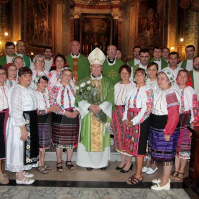 12 octombrie: Roma: ÎPS Ioan Robu în vizită la comunitatea romano-catolică română. San Vitale. Foto Ştefan Stasisin