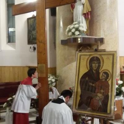 15 octombrie: Roman: Pelerinajul crucii şi al icoanei Zilelor Mondiale ale Tineretului