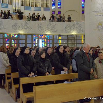 26 octombrie: Iaşi: Profesiunea călugărească perpetuă a sorei Tereza-Florentina Bordaş. Foto: Ovidiu Bişog