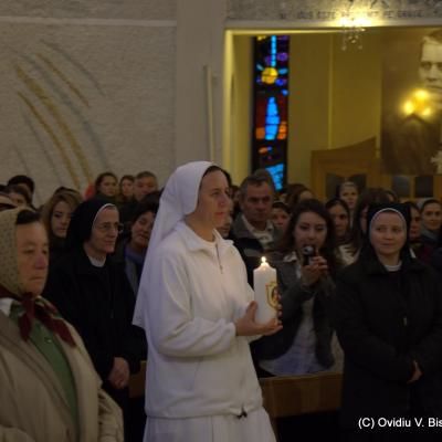 26 octombrie: Iaşi: Profesiunea călugărească perpetuă a sorei Tereza-Florentina Bordaş. Foto: Ovidiu Bişog