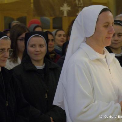 26 octombrie: Iaşi: Profesiunea călugărească perpetuă a sorei Tereza-Florentina Bordaş. Foto: Ovidiu Bişog