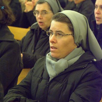 26 octombrie: Iaşi: Profesiunea călugărească perpetuă a sorei Tereza-Florentina Bordaş. Foto: Ovidiu Bişog