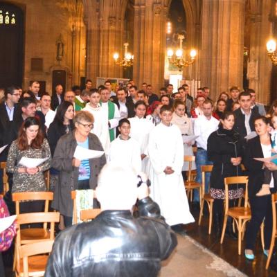 26 octombrie: Vizită oficială în cadrul comunităţii romano-catolice române din Paris