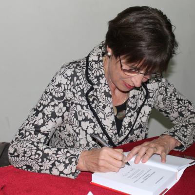 4 noiembrie: Iaşi: Autoarea germană Gabriele Kuby la lansarea propriilor cărţi despre teoria "gender". Foto: Ionuţ-Gabriel Giurgică