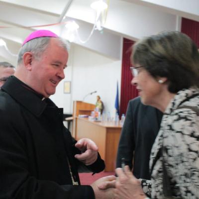 4 noiembrie: Iaşi: Autoarea germană Gabriele Kuby la lansarea propriilor cărţi despre teoria "gender". Foto: Ionuţ-Gabriel Giurgică
