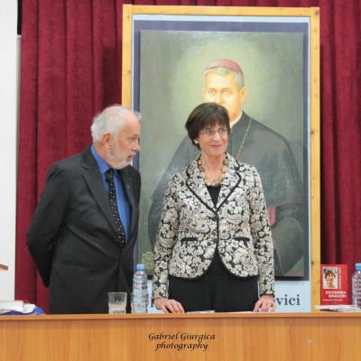 4 noiembrie: Iaşi: Autoarea germană Gabriele Kuby la lansarea propriilor cărţi despre teoria "gender". Foto: Ionuţ-Gabriel Giurgică