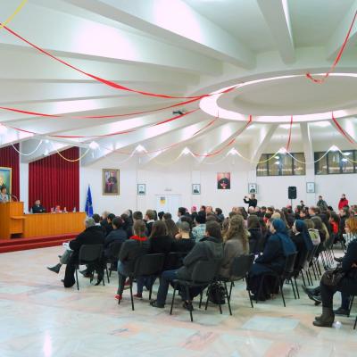 4 noiembrie: Iaşi: Autoarea germană Gabriele Kuby la lansarea propriilor cărţi despre teoria "gender". Foto: Emilian Lupu