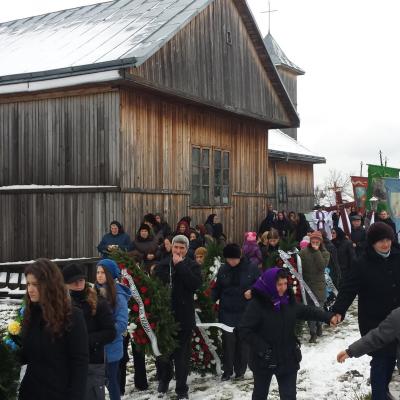22 noiembrie: Luizi-Călugăra: Funeraliile părintelui Petru Solomon. Foto: Emilian Lupu