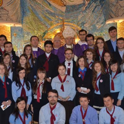 7 decembrie: Iaşi: Adeziunea la Acţiunea Catolică în Parohia "Adormirea Maicii Domnului"