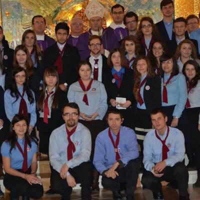 7 decembrie: Iaşi: Adeziunea la Acţiunea Catolică în Parohia "Adormirea Maicii Domnului"