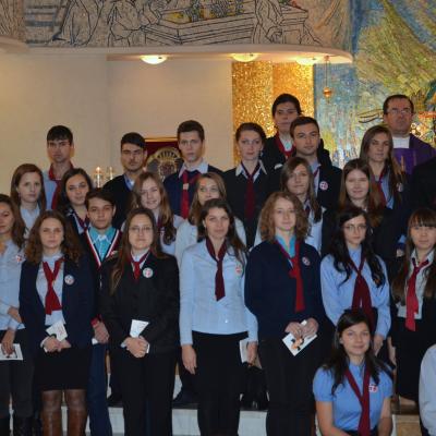 7 decembrie: Iaşi: Adeziunea la Acţiunea Catolică în Parohia "Adormirea Maicii Domnului"