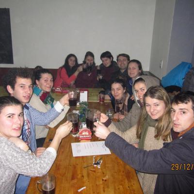 29 decembrie 2014 - 2 ianuarie 2015: Praga: Tineri din Dieceza de Iaşi la Pelerinajul încrederii pe pământ. Liben Praha 8. Foto: Cristina Budău