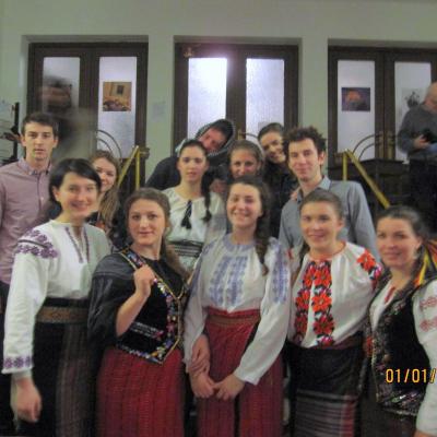 29 decembrie 2014 - 2 ianuarie 2015: Praga: Tineri din Dieceza de Iaşi la Pelerinajul încrederii pe pământ. Liben Praha 8. Foto: Cristina Budău