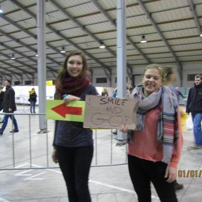 29 decembrie 2014 - 2 ianuarie 2015: Praga: Tineri din Dieceza de Iaşi la Pelerinajul încrederii pe pământ. Liben Praha 8. Foto: Cristina Budău