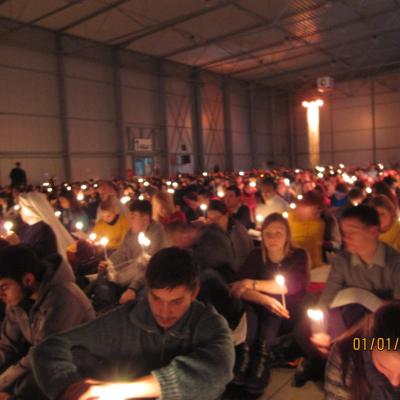 29 decembrie 2014 - 2 ianuarie 2015: Praga: Tineri din Dieceza de Iaşi la Pelerinajul încrederii pe pământ. Liben Praha 8. Foto: Cristina Budău