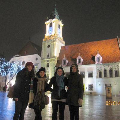 29 decembrie 2014 - 2 ianuarie 2015: Praga: Tineri din Dieceza de Iaşi la Pelerinajul încrederii pe pământ. Liben Praha 8. Foto: Cristina Budău