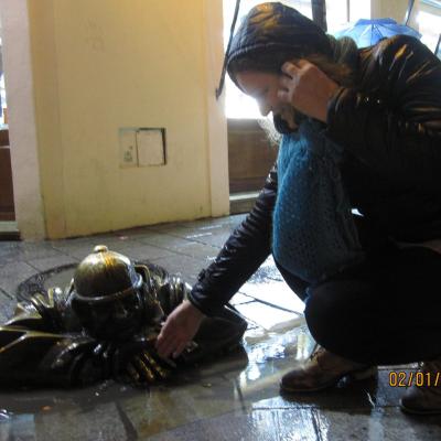 29 decembrie 2014 - 2 ianuarie 2015: Praga: Tineri din Dieceza de Iaşi la Pelerinajul încrederii pe pământ. Liben Praha 8. Foto: Cristina Budău