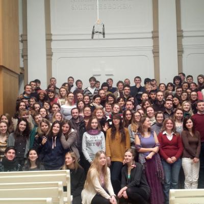 29 decembrie 2014 - 2 ianuarie 2015: Praga: Tineri din Dieceza de Iaşi la Pelerinajul încrederii pe pământ. Foto: Emilian Lupu