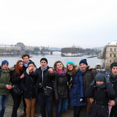 29 decembrie 2014 - 2 ianuarie 2015: Praga: Tineri din Dieceza de Iaşi la Pelerinajul încrederii pe pământ. Foto: Emilian Lupu