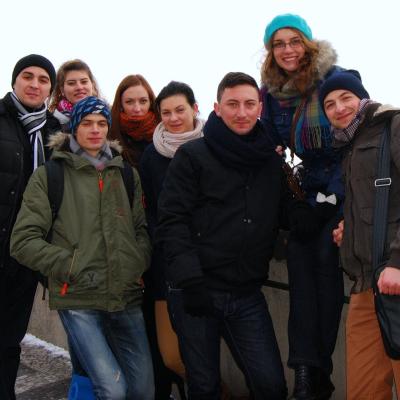 29 decembrie 2014 - 2 ianuarie 2015: Praga: Tineri din Dieceza de Iaşi la Pelerinajul încrederii pe pământ. Foto: Emilian Lupu