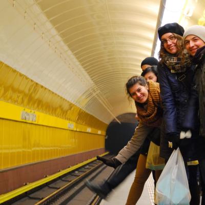 29 decembrie 2014 - 2 ianuarie 2015: Praga: Tineri din Dieceza de Iaşi la Pelerinajul încrederii pe pământ. Foto: Emilian Lupu