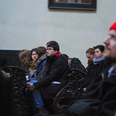 29 decembrie 2014 - 2 ianuarie 2015: Praga: Tineri din Dieceza de Iaşi la Pelerinajul încrederii pe pământ. Foto: Emilian Lupu