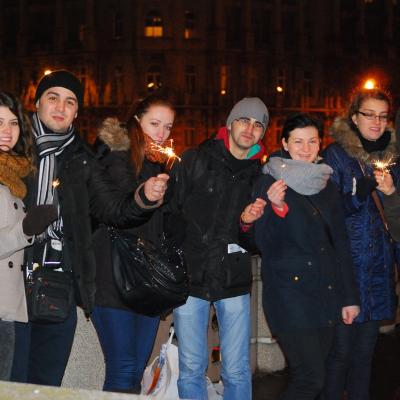 29 decembrie 2014 - 2 ianuarie 2015: Praga: Tineri din Dieceza de Iaşi la Pelerinajul încrederii pe pământ. Foto: Emilian Lupu