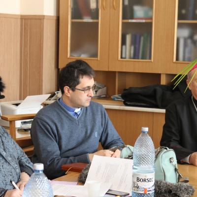 14 februarie: Iaşi: Şedinţă a Oficiului pentru Pastoraţia Şcolară şi Predarea Religiei (14 februarie 2015). Foto: Ionuţ-Gabriel Giurgică