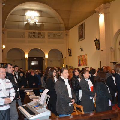 1 martie: Padova: Vizita Preasfinţitului Petru Gherghel în comunitatea catolică română