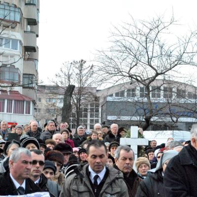 2 martie: Bacău "Fericitul Ieremia": Funeraliile părintelui Dumitru Gabor. Foto: Iustin Toma
