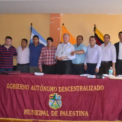 Vizită la primăria din Palestina