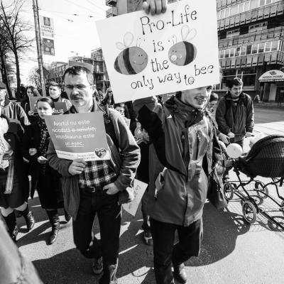 21 martie: Iaşi: Marşul pentru viaţă. Foto: Claudiu Bîrliba