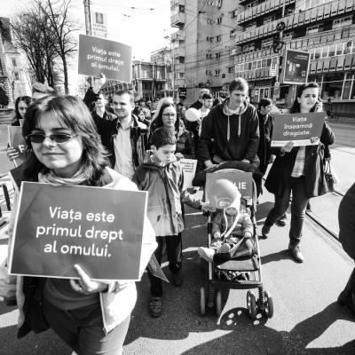21 martie: Iaşi: Marşul pentru viaţă. Foto: Claudiu Bîrliba