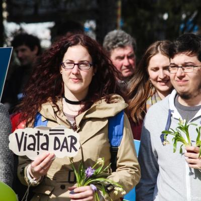 21 martie: Iaşi: Marşul pentru viaţă. Foto: Claudiu Bîrliba