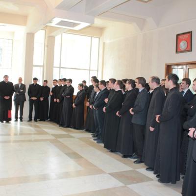 19 aprilie: Iaşi: Vizita cardinalului João Braz de Aviz la Institutul Teologic Romano-Catolic "Sfântul Iosif"