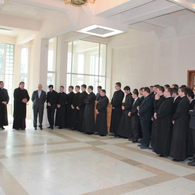 19 aprilie: Iaşi: Vizita cardinalului João Braz de Aviz la Institutul Teologic Romano-Catolic "Sfântul Iosif"