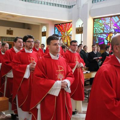 25 aprilie: Părinţii profesori franciscani din Roman în vizită la colegii lor din Iaşi