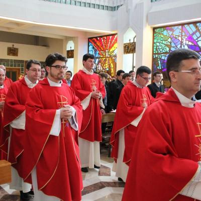 25 aprilie: Părinţii profesori franciscani din Roman în vizită la colegii lor din Iaşi