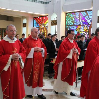 25 aprilie: Părinţii profesori franciscani din Roman în vizită la colegii lor din Iaşi