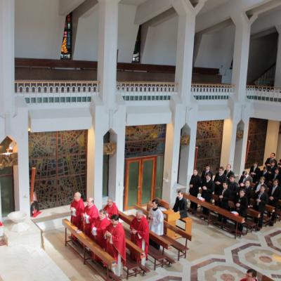 25 aprilie: Părinţii profesori franciscani din Roman în vizită la colegii lor din Iaşi
