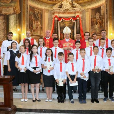 14 iunie: Roma (IT): Conferirea sfântului Mir în biserica "San Vitale"