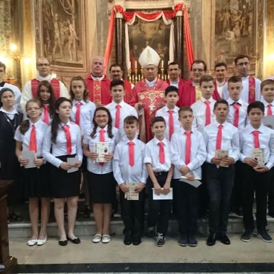 14 iunie: Roma (IT): Conferirea sfântului Mir în biserica "San Vitale"