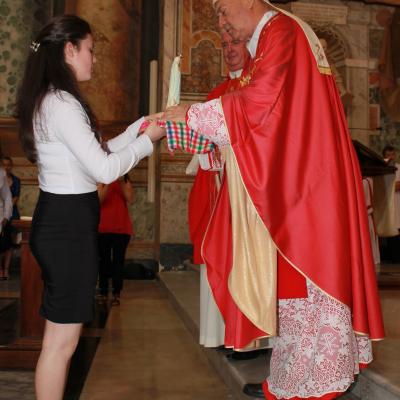 14 iunie: Roma (IT): Conferirea sfântului Mir în biserica "San Vitale"