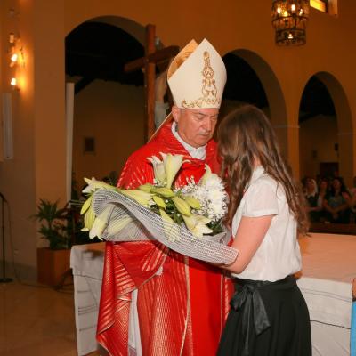 14 iunie: Roma (IT): Conferirea sfântului Mir în biserica "Santa Maria Causa Nostrae Laetitiae" din Casilina-Grotte Celoni