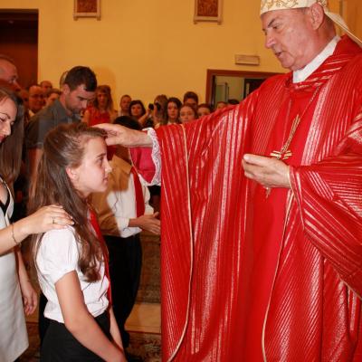 14 iunie: Roma (IT): Conferirea sfântului Mir în biserica "Santa Maria Causa Nostrae Laetitiae" din Casilina-Grotte Celoni