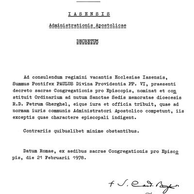 28 iunie: Ep. Petru Gherghel - 75 de ani de viaţă, 50 de ani de preoţie